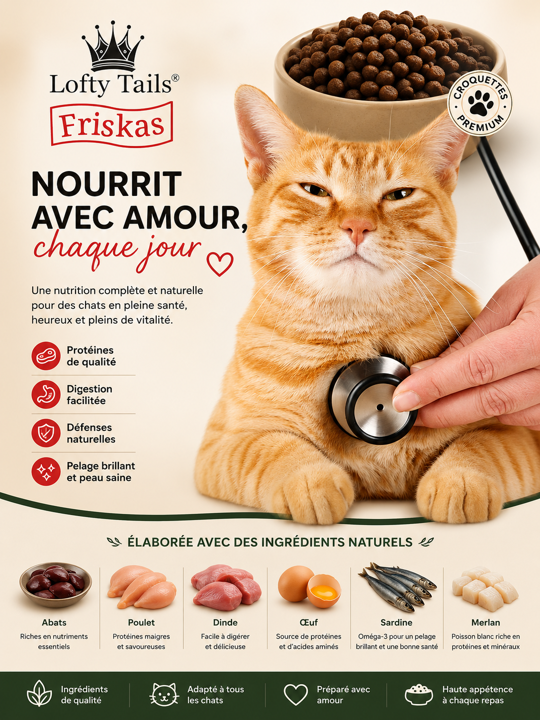 Pourquoi choisir des croquettes de haute qualité et naturelles pour votre chat ou chien ?