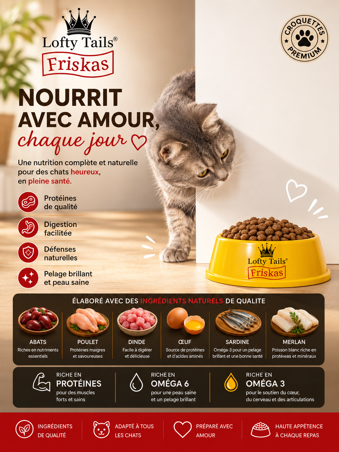 Croquettes Chat 3 Kg
