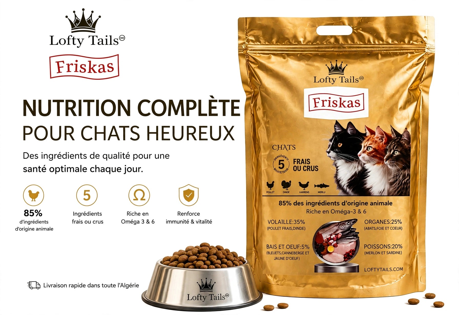 Croquettes Chat 3 Kg